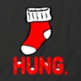 thumbnail image 2 of Hung T-Shirt | Christmas Holiday Black Tee Gift, 2 of 5