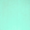 thumbnail image 1 of Ahgly Company Machine Washable Indoor Square Abstract Turquoise Blue Contemporary Area Rugs, 5' Square, 1 of 4