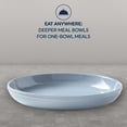 thumbnail image 3 of Corelle Stoneware 4-Piece Set of 30 oz Pasta Bowls, Service for 4, Nordic Blue, 3 of 8