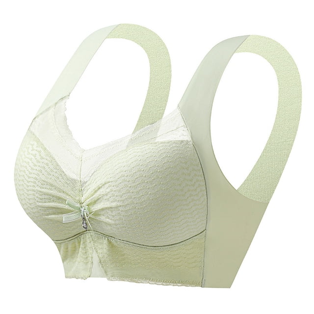 Brasier Tela de Mantequilla Sujetador de Copa Fija sin Aro de Acero con Espalda de Encaje para Mujer, conjunto de Chaleco con Fruncido y Caída Grande
