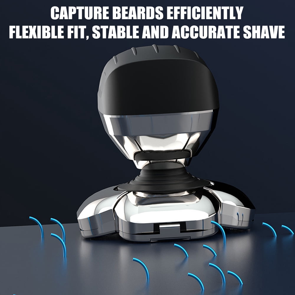 9D 6in1 Rotary Shaver Cordless Hair Trimmer Bald Head Razor Electric Men Wet Dry