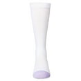 thumbnail image 6 of MeMoi  Air Brush Winking Smiley Cotton Blend Knee High Sock - Girls - Female, 8, Lavender, 6 of 6