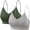 N, variant on Comfortable Bras for Women Lady's Two Piece Set Seamless Top Strap Breast Pad Thread Plus Size Underwear Plus Size Bralettes for Women P M