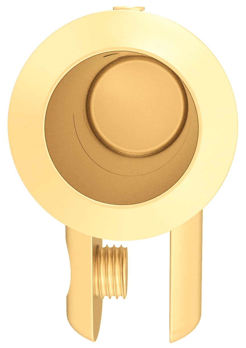 CRL S5BR Polished Brass Support Bar U-Bracket for 3/8" and 1/2" Glass