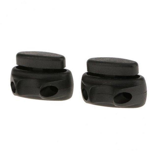 2x 1 Par de Cordones para , Hebilla Fija, Clip de Cuerda, Bloqueo de Cordón, Tope