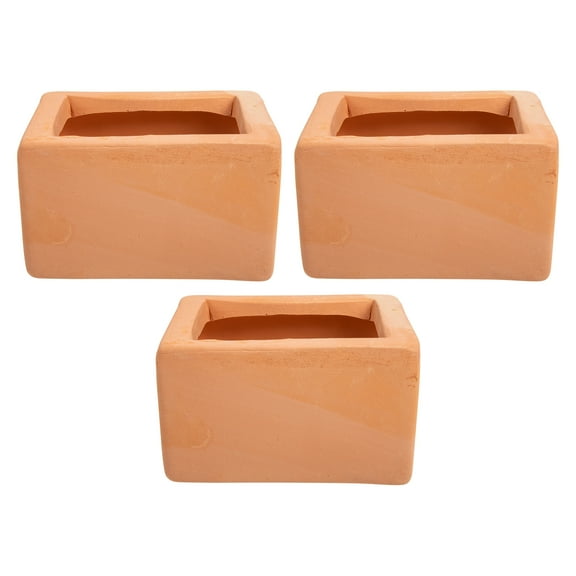 Square Terracotta Flower Pot Planter Boxes Outdoor Pots Decor Container Succulent Bowl Decorate