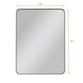 thumbnail image 5 of Noble House 30"x40" Rectangular Metal Wall Mirror, Modern Vanity Mirror for Bathroom, Bedroom & Living Room, Black, 5 of 10