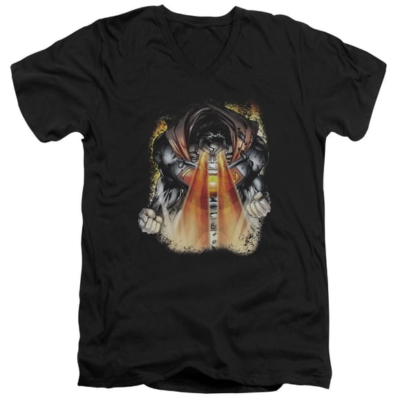 Superman - Cover 218 - Slim Fit V Neck Shirt - XX-Large