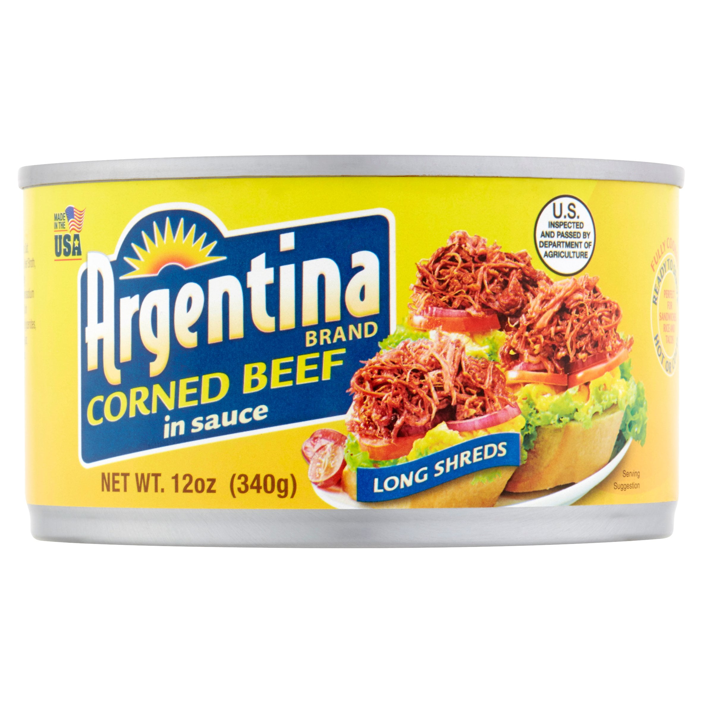 Argentina Brand Corned Beef in Sauce, 12 oz by The Pacific Meat Co., Inc.,