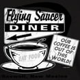 thumbnail image 3 of CafePress - Flying Saucer Diner Dark T Shirt - Men's Classic Graphic Cotton T-Shirt, 3 of 4