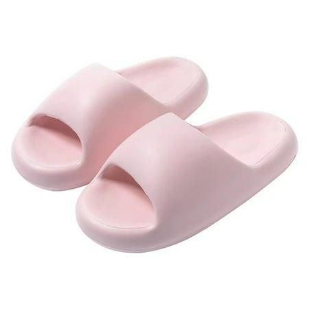 

Thick soled EVA summer slippers indoor feeling of stepping on feces anti slip one word slippers outdoor couples beach sanda