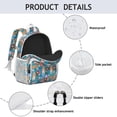 thumbnail image 4 of Basset Hound Dog and Flower Backpack for School,Cute School Bag,Schoolbag with Adjustable Shoulder Straps & Padded Back,15"x11.42"x5.5", 4 of 6