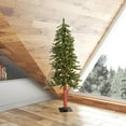 thumbnail image 3 of Vickerman 4' x 25.5" Natural Alpine Artificial Christmas Tree, Warm White LED Lights, 3 of 3