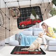 thumbnail image 6 of Washable Pet Pee Pads with Super Absorbent Reusable Training Pads for Dogs & Cats Red Truck with Christmas Tree, 6 of 7