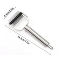 thumbnail image 3 of Stainless Steel Lattice Dough Roller Cutter Tool for Pie Crust Pizza and Bread Design, 3 of 6