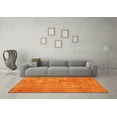 thumbnail image 3 of Ahgly Company Machine Washable Indoor Square Persian Yellow Bohemian Area Rugs, 7' Square, 3 of 4