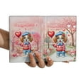 thumbnail image 3 of Happy Valentine’s Day Adorable Brittany Spaniel Puppy Holding Heart Balloon Travel Passport Wallet Brittany Dog Lover Gifts Idea PU Leather Passport Holder Cover - 00030, 3 of 5