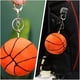 thumbnail image 3 of KAKOWELY Llavero de baloncesto de peluche esponjoso. Llavero de baloncesto de peluche. Decoración., 3 of 5