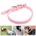thumbnail image 3 of Collier de Sécurité Réglable en Forme de Fleur Décoratif en Strass pour Chien Chat Chiot Taille P Rose 1 Ensemble, 3 of 8