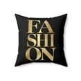 thumbnail image 5 of Fashionista Glam Square Pillow - Black/Gold, Stylish Decor, Trendy Throw Cushion, Chic Home Accessory, Gift for Fashion Lover, Glam Decor, 5 of 6
