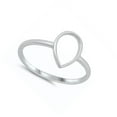 thumbnail image 4 of Filagree Teardrop Ring .925 Solid Sterling Silver Band Jewelry Female Male Unisex Size 9, 4 of 4