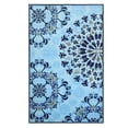 thumbnail image 2 of BNM Boho Damask Medallion Indoor Non-Slip Washable Area Rug, 4' x 6', Light Blue, 2 of 6