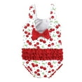 thumbnail image 2 of Hudson Baby Girls Baby Swimsuit, Cherries, 6-9 Months, 2 of 2