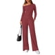thumbnail image 1 of Conjunto de Dos Piezas PRETTYGARDEN Otoño para Mujer Vino Tinto Talla L, 1 of 8