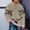 Beige, variant on SERTG Men's Christmas Sweater Print Warm Christmas Cardigan Long Sleeve Hoodless Casual Coat Men Christmas Tops(Khaki,S)