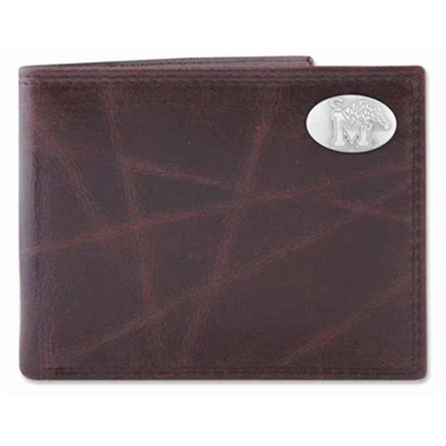 ZeppelinProducts MEM-IWT1-WRNK-BRW Memphis Passcase Wrinkle Leather Wallet