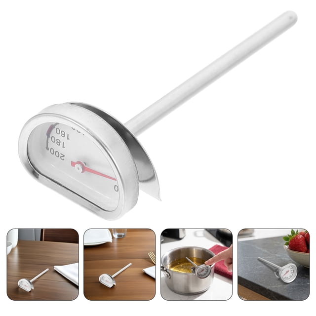 unbranded 2Ud Termómetro De Cocina Para Aceite En Freír Con Medidor Preciso Y Soporte De Metal