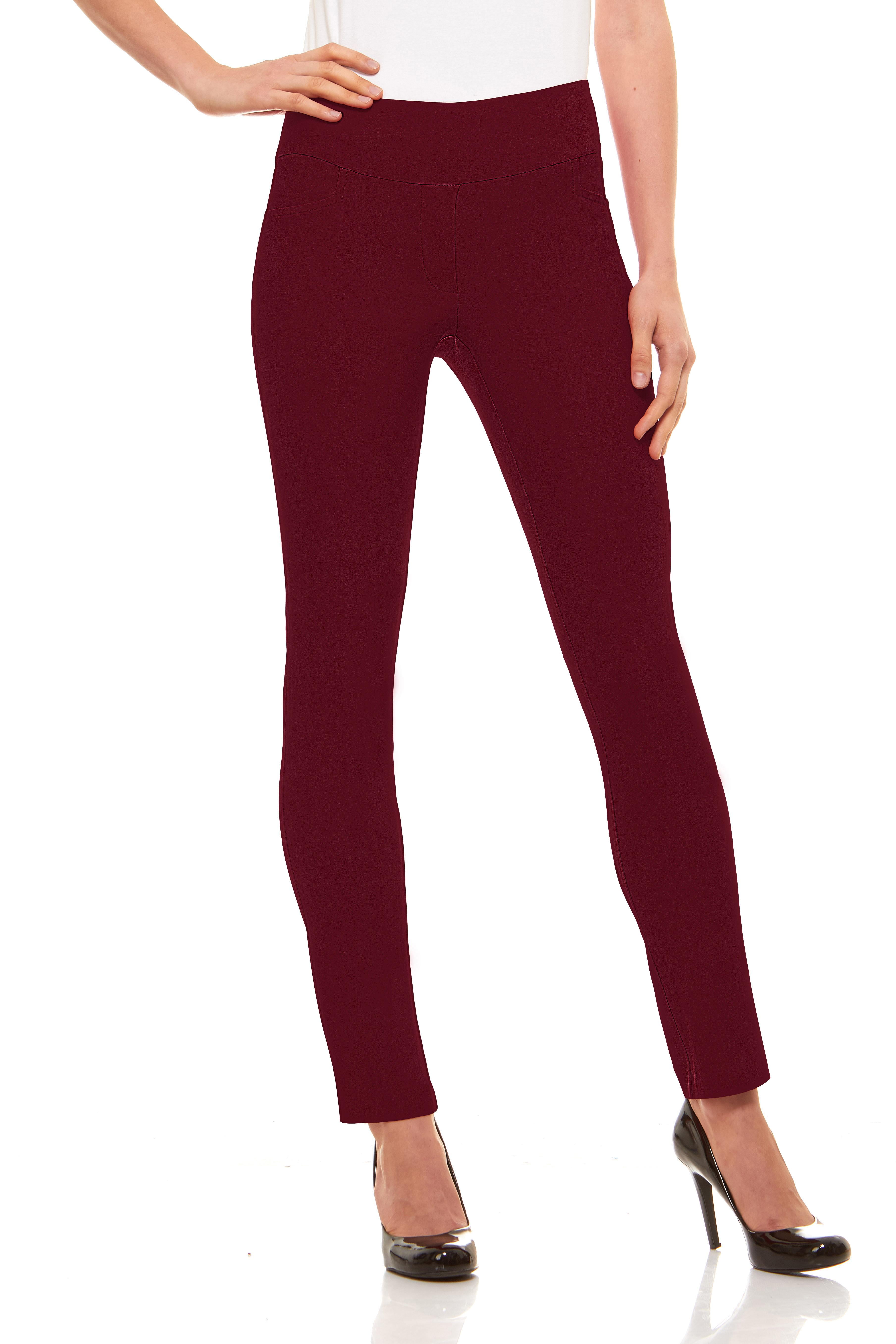 burgundy slim fit dress pants
