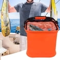 thumbnail image 3 of Seau de Pêche Pliable Portable pour Camping Voyage Randonnée Pêche Bateau Jardinage, 3 of 5
