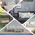 thumbnail image 6 of Sage Green Flower Long Body Pillow Covers, Vintage Country Rose Leaf Floral Soft Throw Pillow Cases with Invisible Zipper, Decorative Pillowcase Pillows Protectors for Sofa Bed Couch 20"x60", 6 of 9