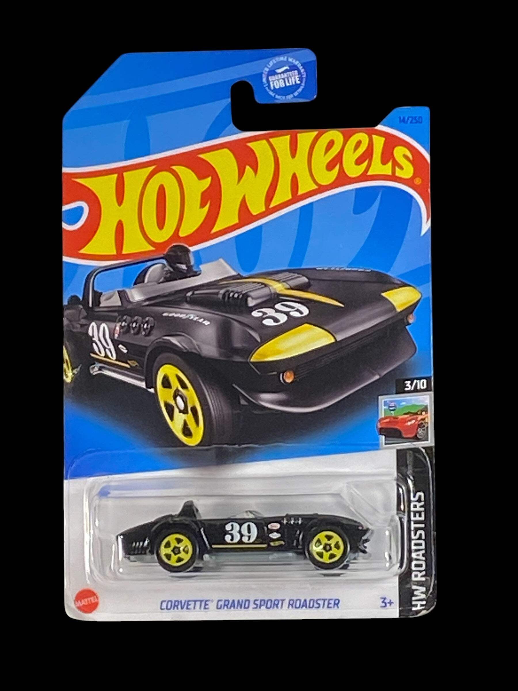 ミニカー Hot Wheels CORVETTE GRAND SPORT ROADSTER Hot Wheels Corvette Grand Sport Roadster (Black) 2023 HW Roadsters