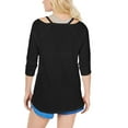 thumbnail image 2 of Calvin Klein Performance Women's Cutout Top, Black, XS, 2 of 3