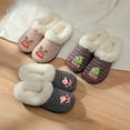 thumbnail image 4 of Roxoni Women’s Christmas Cozy Slippers, Soft Faux Fur Lining, Non-Slip Indoor Outdoor Sole, Customized Holiday Icon Gift, 4 of 4