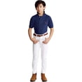 thumbnail image 3 of POLO RALPH LAUREN Boys' Classic Cotton Mesh Polo Shirt (BasicNavy, M), 3 of 4