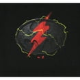 thumbnail image 5 of DC Comics Men's The Flash Batman Logo Mashup Adult Graphic Print T-Shirt, 5 of 5