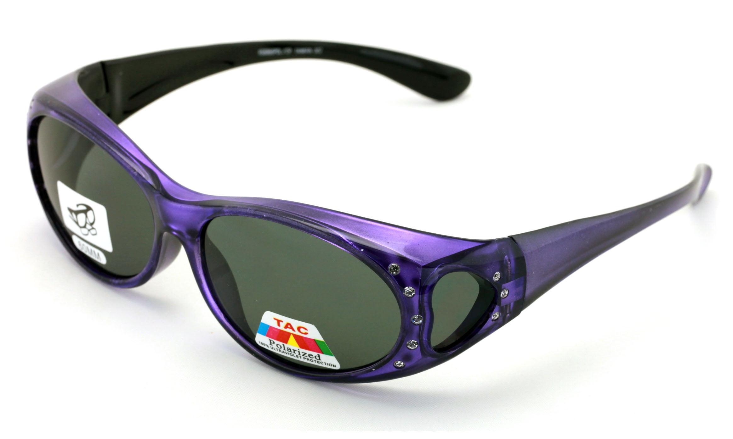 Rhinestone Polarized Sunglasses that Fit Over your Prescription Glasses 
