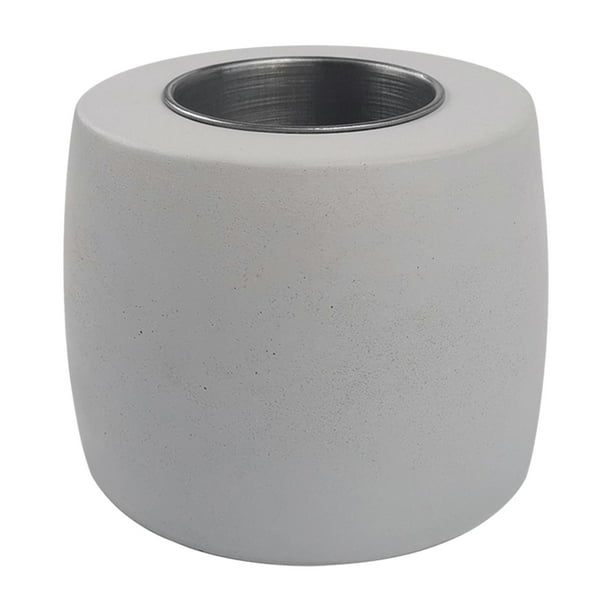 Chimeneas de bioetanol de sobremesa, cuencos, ollas, chimeneas portátiles para sala de estar gris