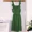 Dark green, variant on Pink Cross Back Apron Dress with Ruffle Pockets Kitchen Gardening Cooking Baking Pinafore Apron for Women