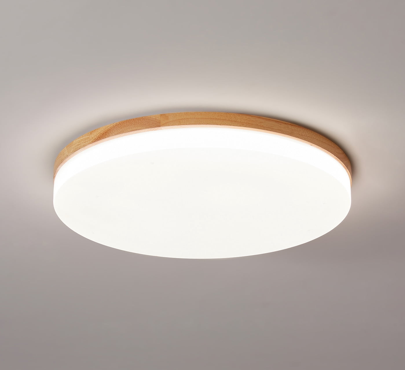 Aiwen Circle Acrylic Flush Mount Ceiling Lamp with Integrated LED Light 24 Watts