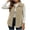 Khaki, variant on Fnooota Womens Corduroy Vests, Spring Fall Front Buttons Lapel Collar Sleeveless Outerwear with Pockets Khaki Size S-2XL