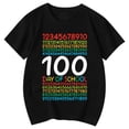 thumbnail image 4 of Letdown 100th Day of School Kids 100 Days Math Numbers T-Shirt Funny School Boys Girls Kids Gift 100 Days of School T-Shirts (Black,3-4 Years), 4 of 4