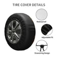 thumbnail image 6 of Kll Tangerine Tire Cover,Universal Wheel Tire Cover For Trailer, Rv, Suv, Truck,Camper And Many Vehicle,(14 Inch), 6 of 8