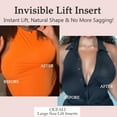 thumbnail image 4 of Large Size Lift Inserts Sticky Bra Lightly Padded for Large Bust Adhesive Lifting Bras for D+ Cup Reusable, 4 of 6