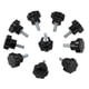 thumbnail image 1 of Shexton Mango Tipo Estrella, 10 Piezas M5 * 16 de plástico Tipo Estrella Perilla de Cabeza Perno Perno máquina Herramienta Accesorios Conjunto Negro, 1 of 8