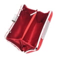 thumbnail image 4 of Elegant Pleated Satin Hard Clutch Rhinestones Top Evening Bag, 4 of 4