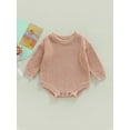 thumbnail image 2 of Faithtur Bébé Automne Hiver Romper, Tache Colorée Manches Longues en Tricot Col Rond, 2 of 9